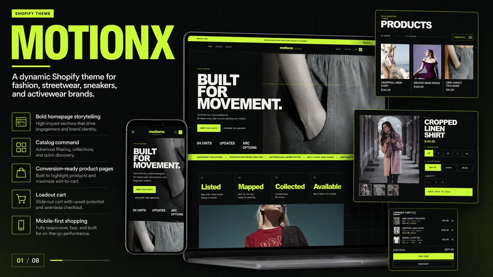 MotionX Review — Shopify Theme for Limited Drops