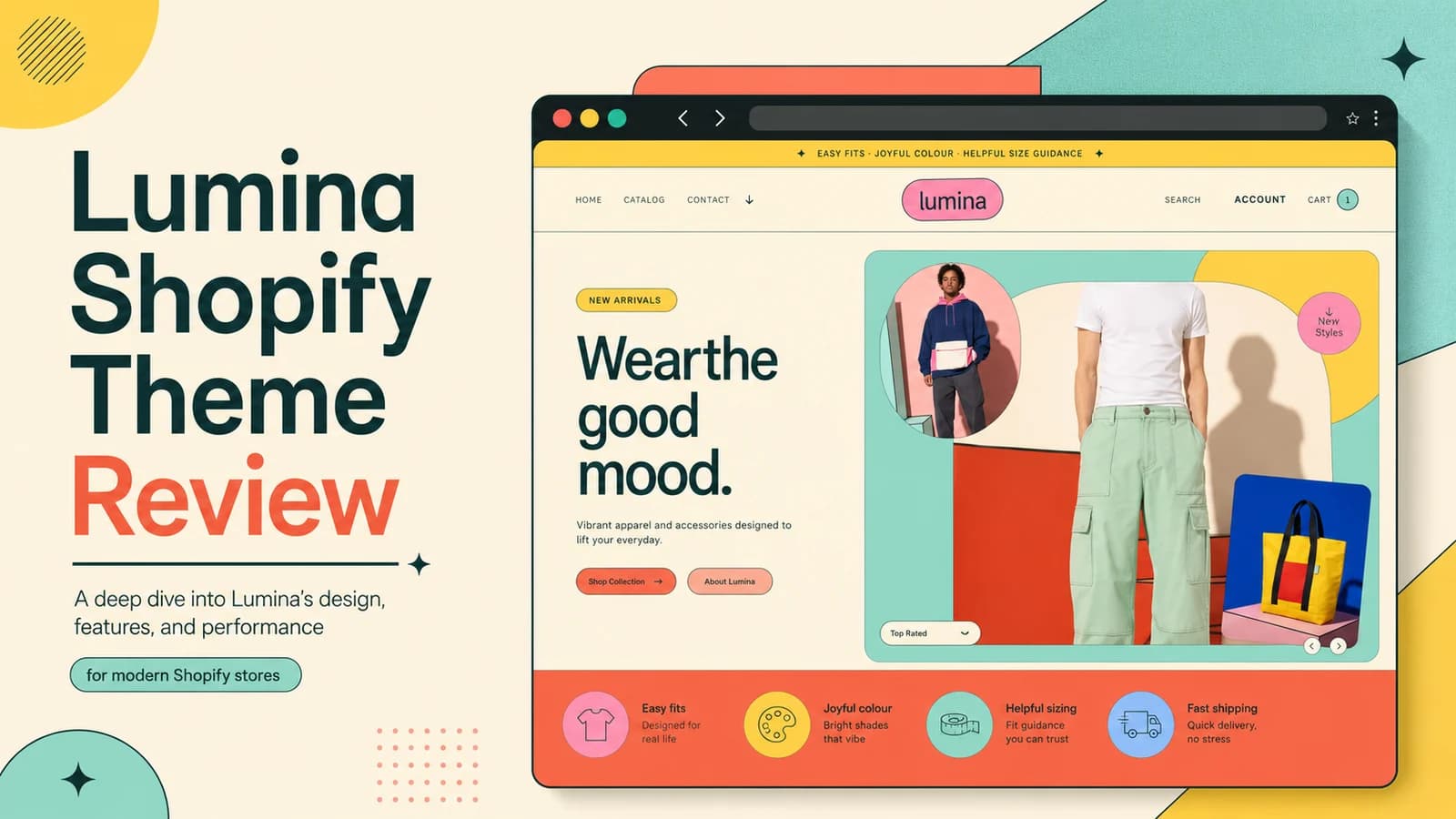 Lumina Review — Colorful Graphic Streetwear on Shopify