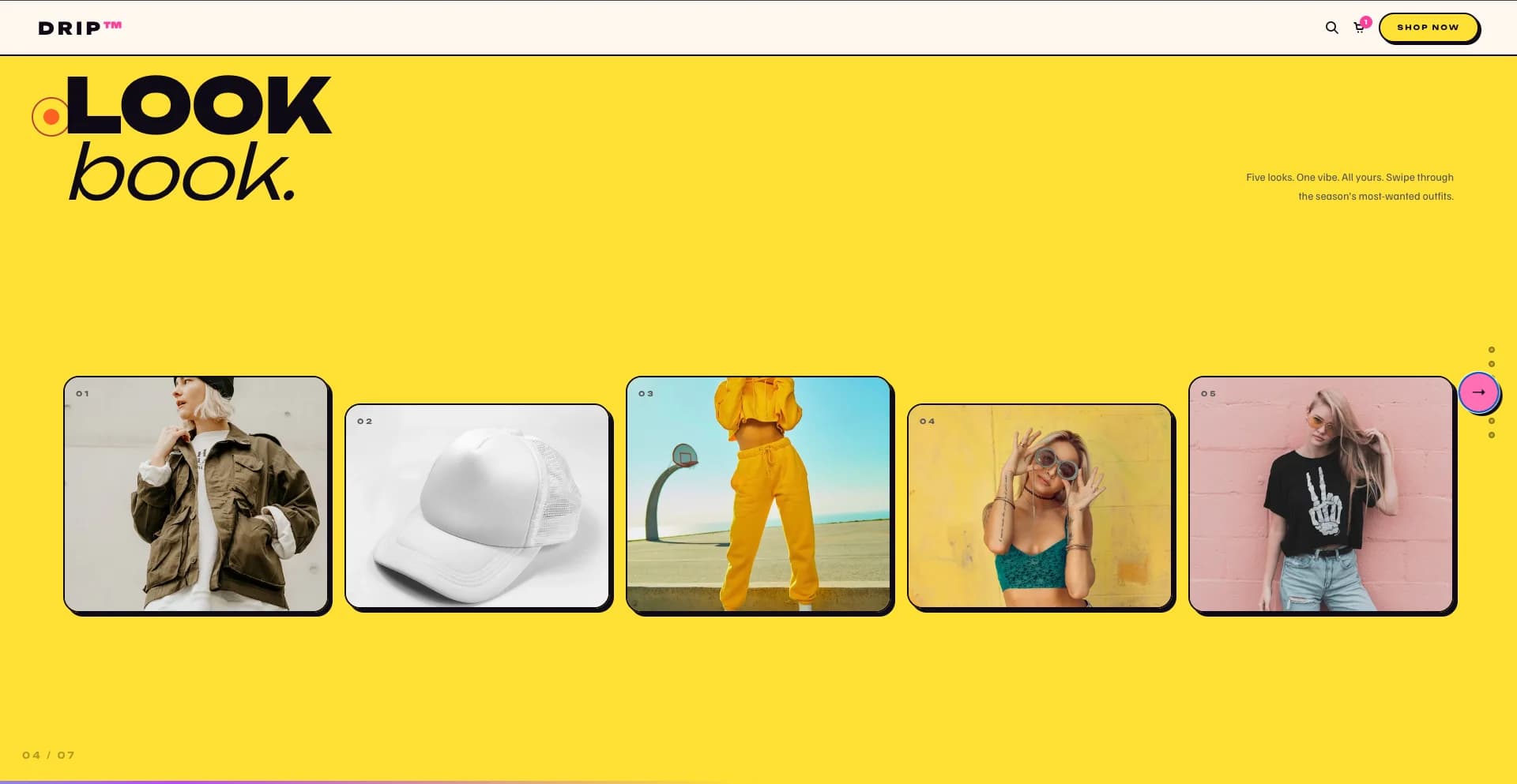 Drip Shopify theme mobile view showing wave transitions and drop countdown timer for streetwear brand stores