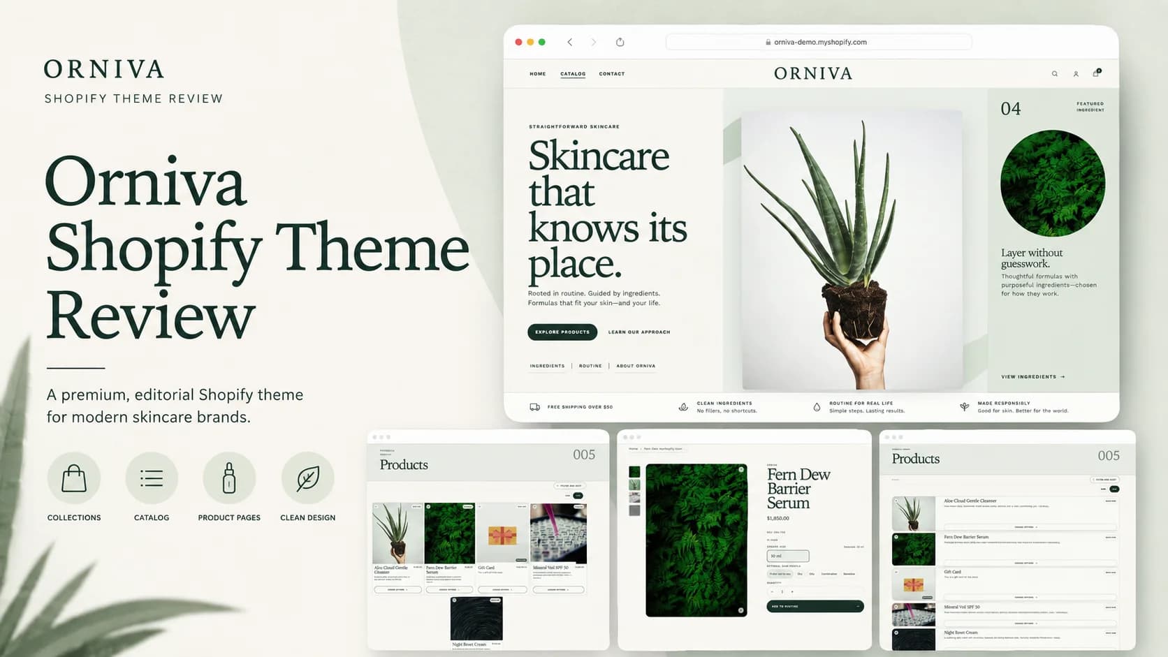 Orniva Shopify Theme Review — Skincare & Wellness Fit